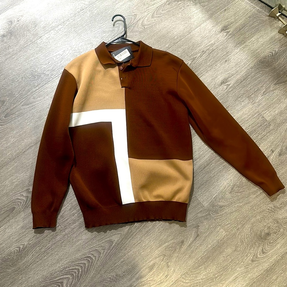 Long sleeve Polo Size XL but fits like a M/L